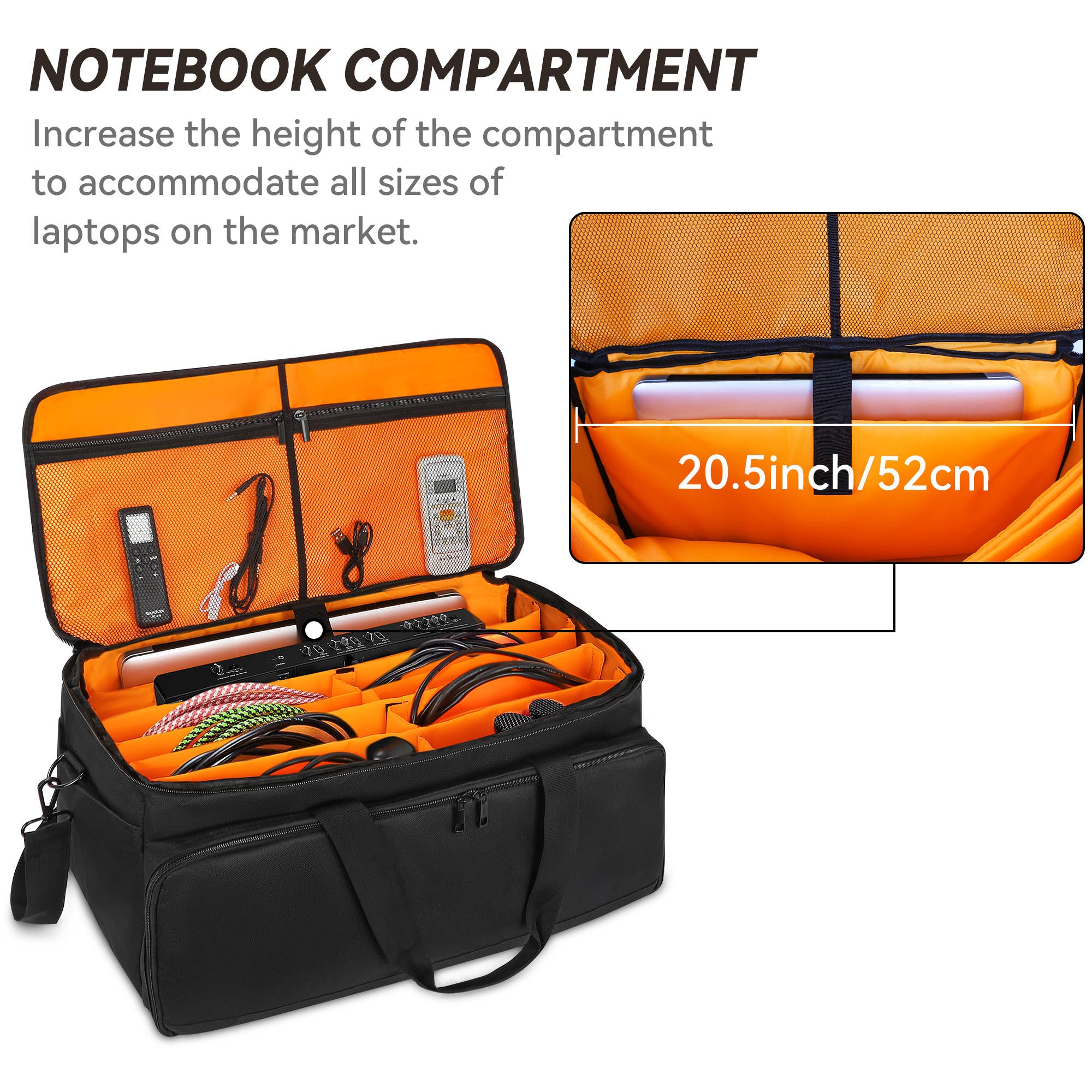 Talrizio Large Bag for Travel, DJs, and Musicians – discoverhillside